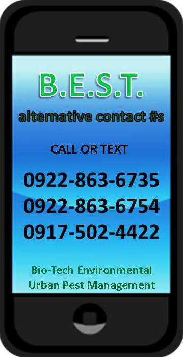 Bio-Tech Pest Control Philippines Alternative contact numbers